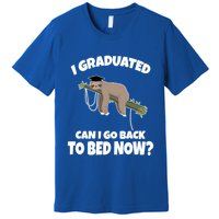 I Graduated Can I Go Back To Bed Now Sloth Premium T-Shirt