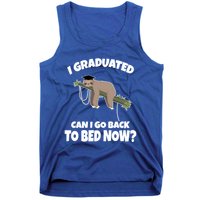 I Graduated Can I Go Back To Bed Now Sloth Tank Top