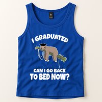 I Graduated Can I Go Back To Bed Now Sloth Tank Top