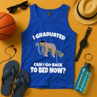I Graduated Can I Go Back To Bed Now Sloth Tank Top