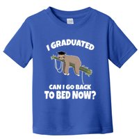 I Graduated Can I Go Back To Bed Now Sloth Toddler T-Shirt