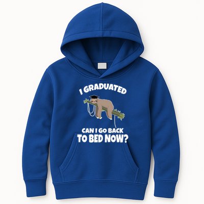 I Graduated Can I Go Back To Bed Now Sloth Kids Hoodie