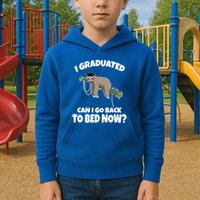 I Graduated Can I Go Back To Bed Now Sloth Kids Hoodie