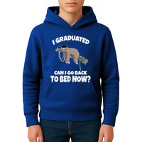 I Graduated Can I Go Back To Bed Now Sloth Kids Hoodie