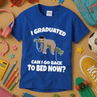 I Graduated Can I Go Back To Bed Now Sloth Kids T-Shirt