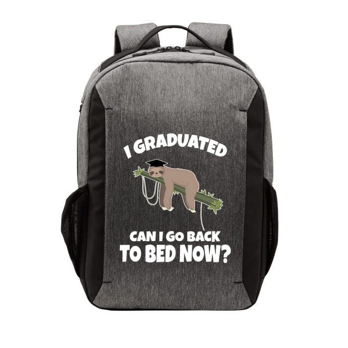 I Graduated Can I Go Back To Bed Now Sloth Vector Backpack