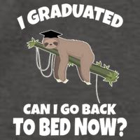 I Graduated Can I Go Back To Bed Now Sloth Vector Backpack