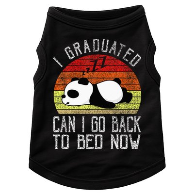 I Graduated Can I Go Back To Bed Now Cute Panda Sleeping Doggie Tank