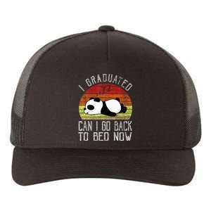 I Graduated Can I Go Back To Bed Now Cute Panda Sleeping Yupoong Adult 5-Panel Trucker Hat