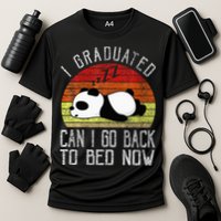 I Graduated Can I Go Back To Bed Now Cute Panda Sleeping Performance Shirt