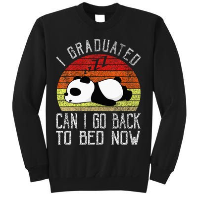 I Graduated Can I Go Back To Bed Now Cute Panda Sleeping Sweatshirt