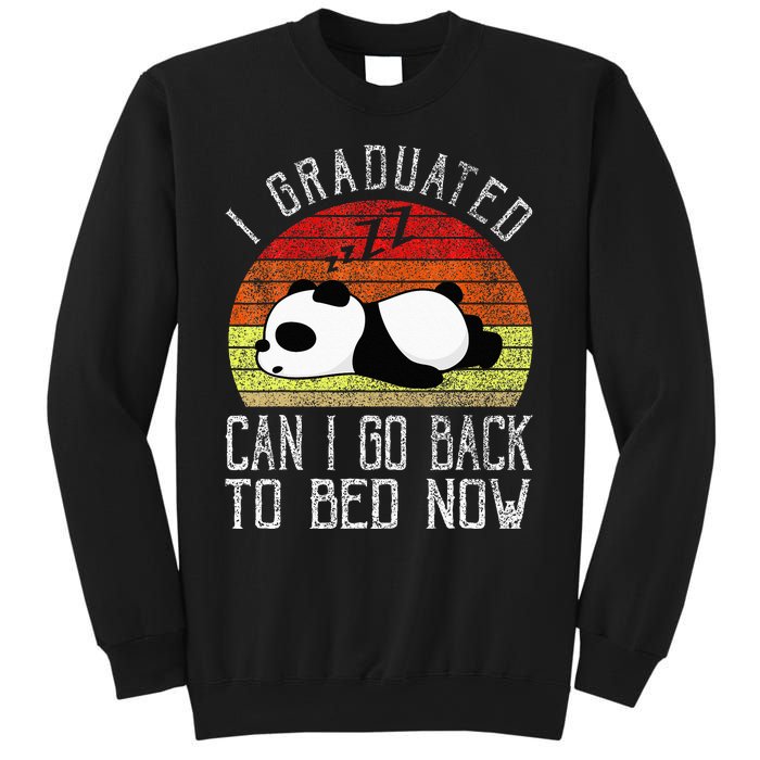 I Graduated Can I Go Back To Bed Now Cute Panda Sleeping Sweatshirt