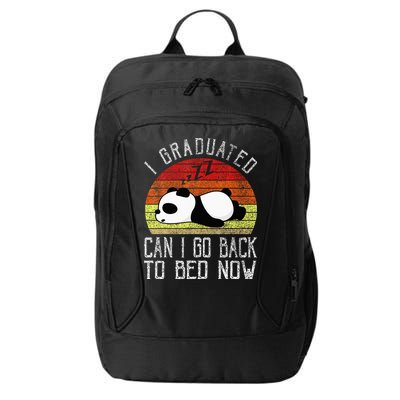 I Graduated Can I Go Back To Bed Now Cute Panda Sleeping City Backpack