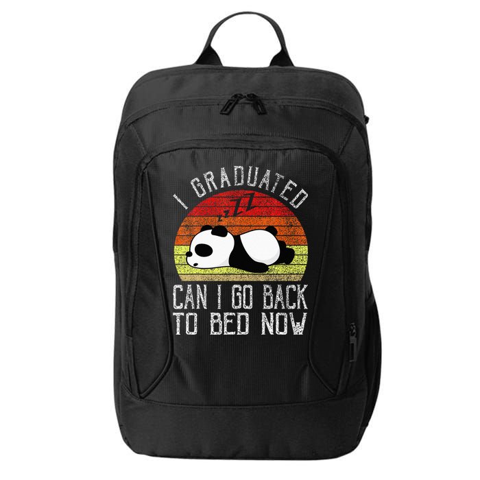 I Graduated Can I Go Back To Bed Now Cute Panda Sleeping City Backpack