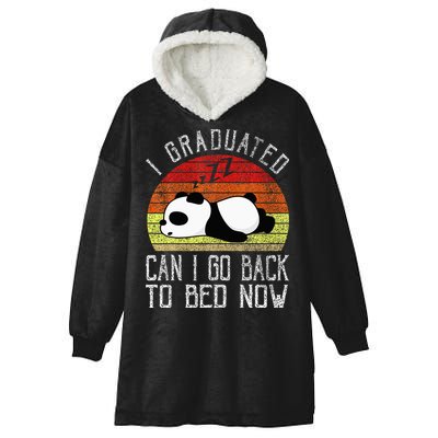 I Graduated Can I Go Back To Bed Now Cute Panda Sleeping Hooded Wearable Blanket