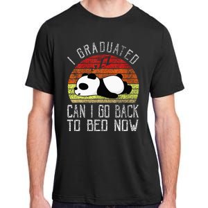 I Graduated Can I Go Back To Bed Now Cute Panda Sleeping Adult ChromaSoft Performance T-Shirt