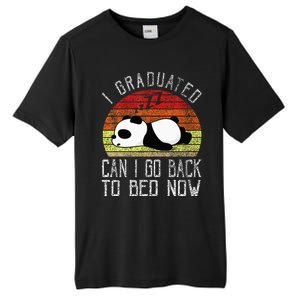 I Graduated Can I Go Back To Bed Now Cute Panda Sleeping Tall Fusion ChromaSoft Performance T-Shirt