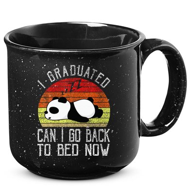 I Graduated Can I Go Back To Bed Now Cute Panda Sleeping 15oz Campfire Ceramic Mug