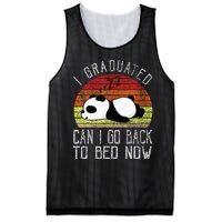 I Graduated Can I Go Back To Bed Now Cute Panda Sleeping Mesh Reversible Basketball Jersey Tank