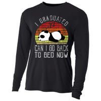 I Graduated Can I Go Back To Bed Now Cute Panda Sleeping Cooling Performance Long Sleeve Crew