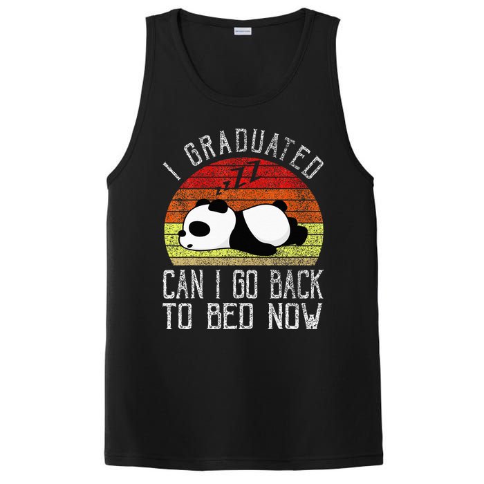 I Graduated Can I Go Back To Bed Now Cute Panda Sleeping PosiCharge Competitor Tank