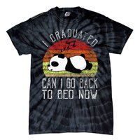 I Graduated Can I Go Back To Bed Now Cute Panda Sleeping Tie-Dye T-Shirt