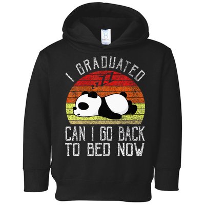 I Graduated Can I Go Back To Bed Now Cute Panda Sleeping Toddler Hoodie
