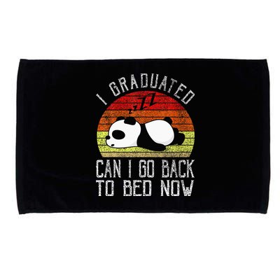 I Graduated Can I Go Back To Bed Now Cute Panda Sleeping Microfiber Hand Towel