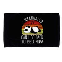 I Graduated Can I Go Back To Bed Now Cute Panda Sleeping Microfiber Hand Towel