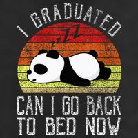 I Graduated Can I Go Back To Bed Now Cute Panda Sleeping Microfiber Hand Towel