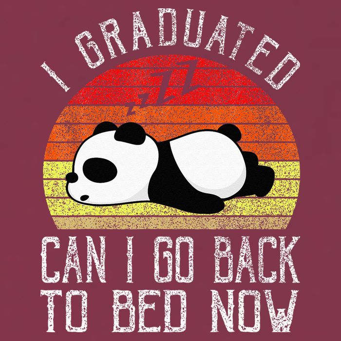 I Graduated Can I Go Back To Bed Now Cute Panda Sleeping 16oz Travel Tumbler