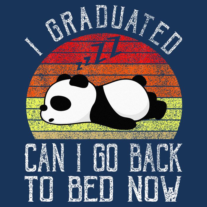 I Graduated Can I Go Back To Bed Now Cute Panda Sleeping Infant Baby Jersey Bodysuit