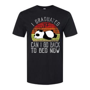 I Graduated Can I Go Back To Bed Now Cute Panda Sleeping Softstyle CVC T-Shirt