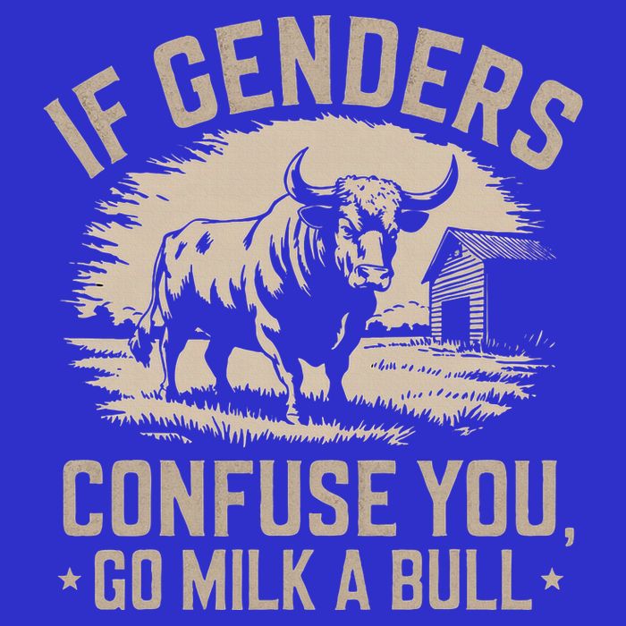 If Genders Confuse You Go Milk A Bull Full-Length Apron With Pockets