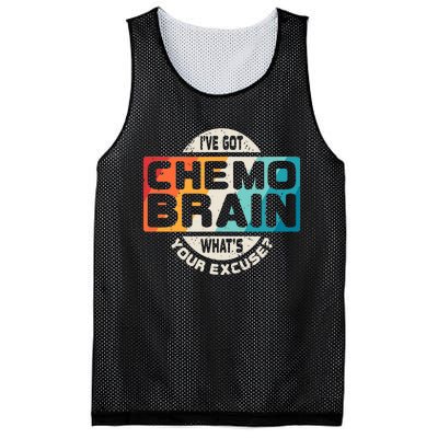 I've Got Chemo Brain What's Your Excuse? Chemo Brain Awareness Mesh Reversible Basketball Jersey Tank