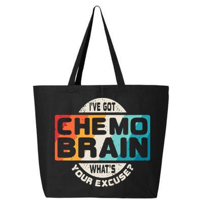 I've Got Chemo Brain What's Your Excuse? Chemo Brain Awareness 25L Jumbo Tote