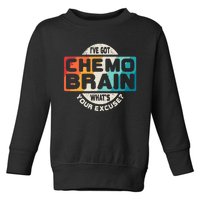 I've Got Chemo Brain What's Your Excuse? Chemo Brain Awareness Toddler Sweatshirt