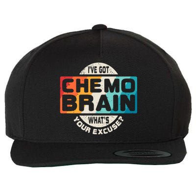 I've Got Chemo Brain What's Your Excuse? Chemo Brain Awareness Wool Snapback Cap