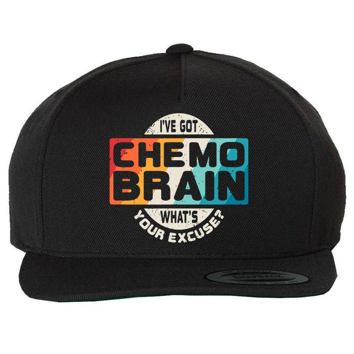 I've Got Chemo Brain What's Your Excuse? Chemo Brain Awareness Wool Snapback Cap