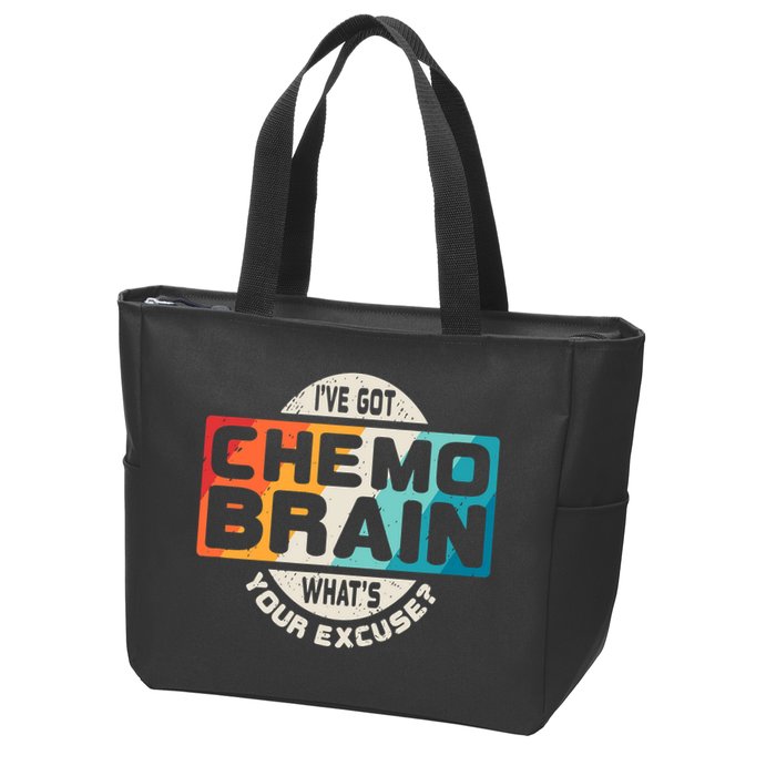 I've Got Chemo Brain What's Your Excuse? Chemo Brain Awareness Zip Tote Bag