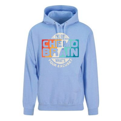 I've Got Chemo Brain What's Your Excuse? Chemo Brain Awareness Unisex Surf Hoodie