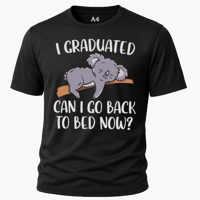 I Graduated Can I Go Back To Bed Now Koala Bear Graduation Cooling Performance Crew T-Shirt