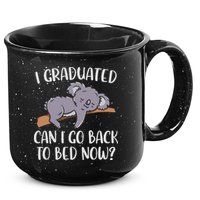 I Graduated Can I Go Back To Bed Now Koala Bear Graduation 15oz Campfire Ceramic Mug