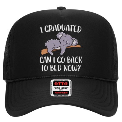 I Graduated Can I Go Back To Bed Now Koala Bear Graduation Trucker Hat