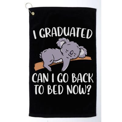 I Graduated Can I Go Back To Bed Now Koala Bear Graduation Golf Towel