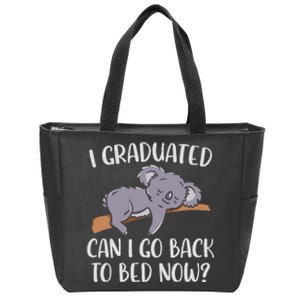 I Graduated Can I Go Back To Bed Now Koala Bear Graduation Zip Tote Bag