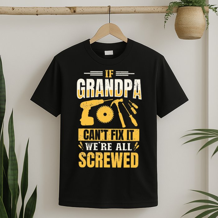 If Grandpa Can't Fix it We're All Screwed For A Carpenter T-Shirt