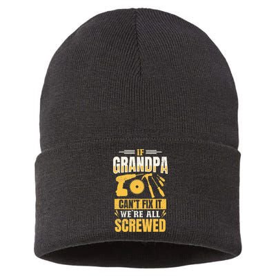 If Grandpa Can't Fix it We're All Screwed For A Carpenter Sustainable Knit Beanie