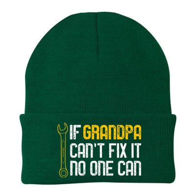 If Grandpa Cant Fix It No One Can Tee Christmas Fathers Day Knit Cap Winter Beanie