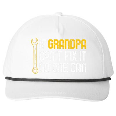 If Grandpa Cant Fix It No One Can Tee Christmas Fathers Day Snapback Five-Panel Rope Hat